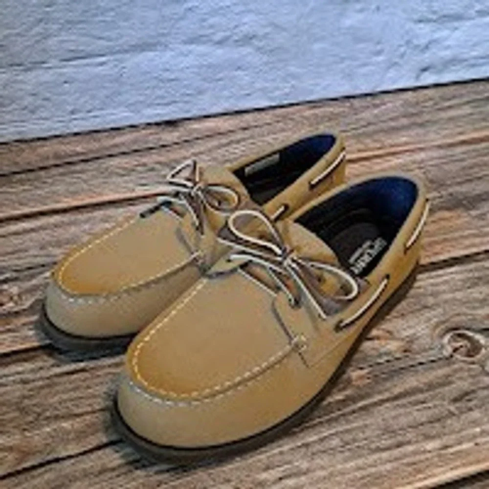 Sperry Top-Sider AO Slip On Remix Tan Boat Shoes Men's 6M